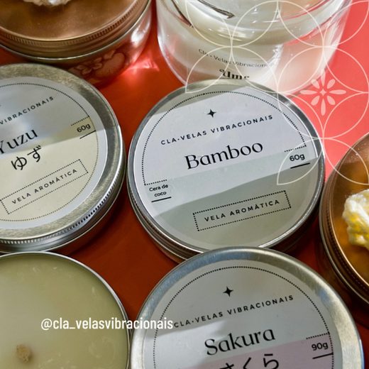 Latinhas de vela aromática
