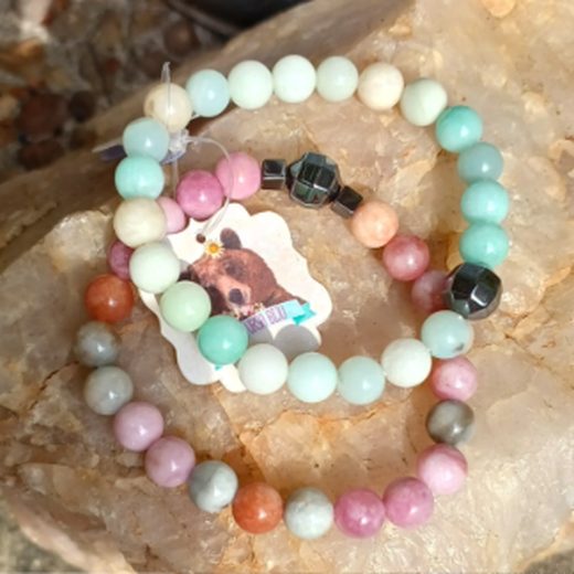 Pulseira de pedras naturais